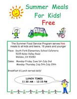 Summer Meals for Kids Free!