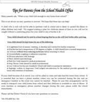 When to Keep Your Child Home